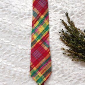 Bizarre Original plaid seersucker crazy tie